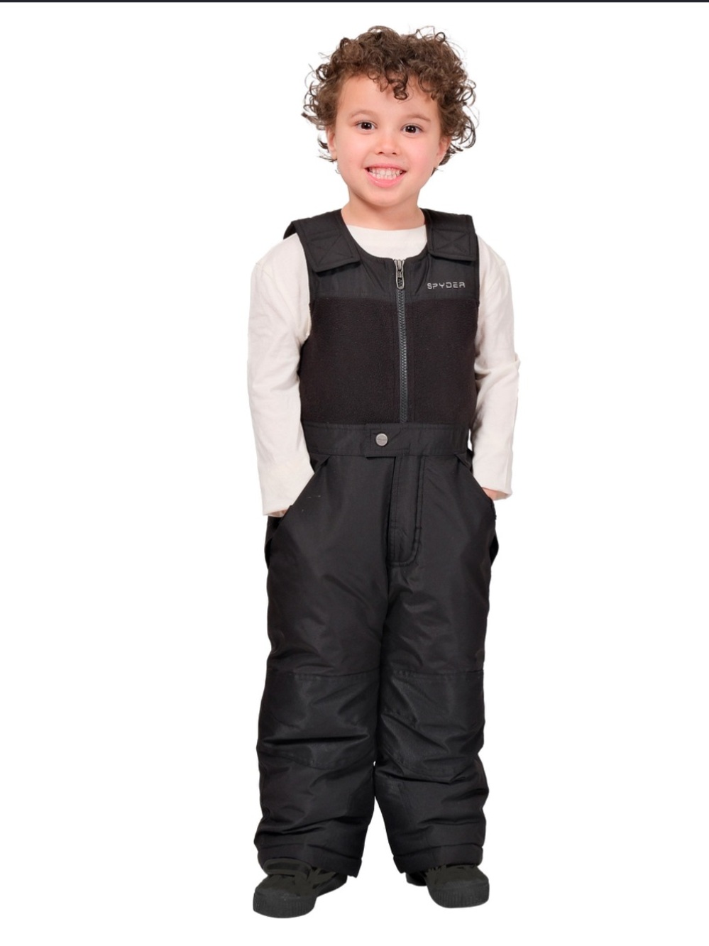 Spyder Snow Bibs Overalls Youth Size 6 Black Insulated Winter Outdoors Play Snow